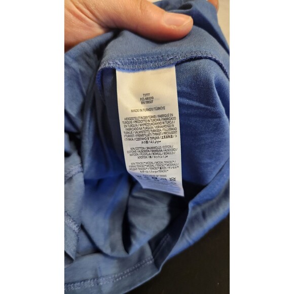 Boden Women's Size 8 Denim Blue Smocked Cuff Supersoft Top NWT - Picture 8 of 8